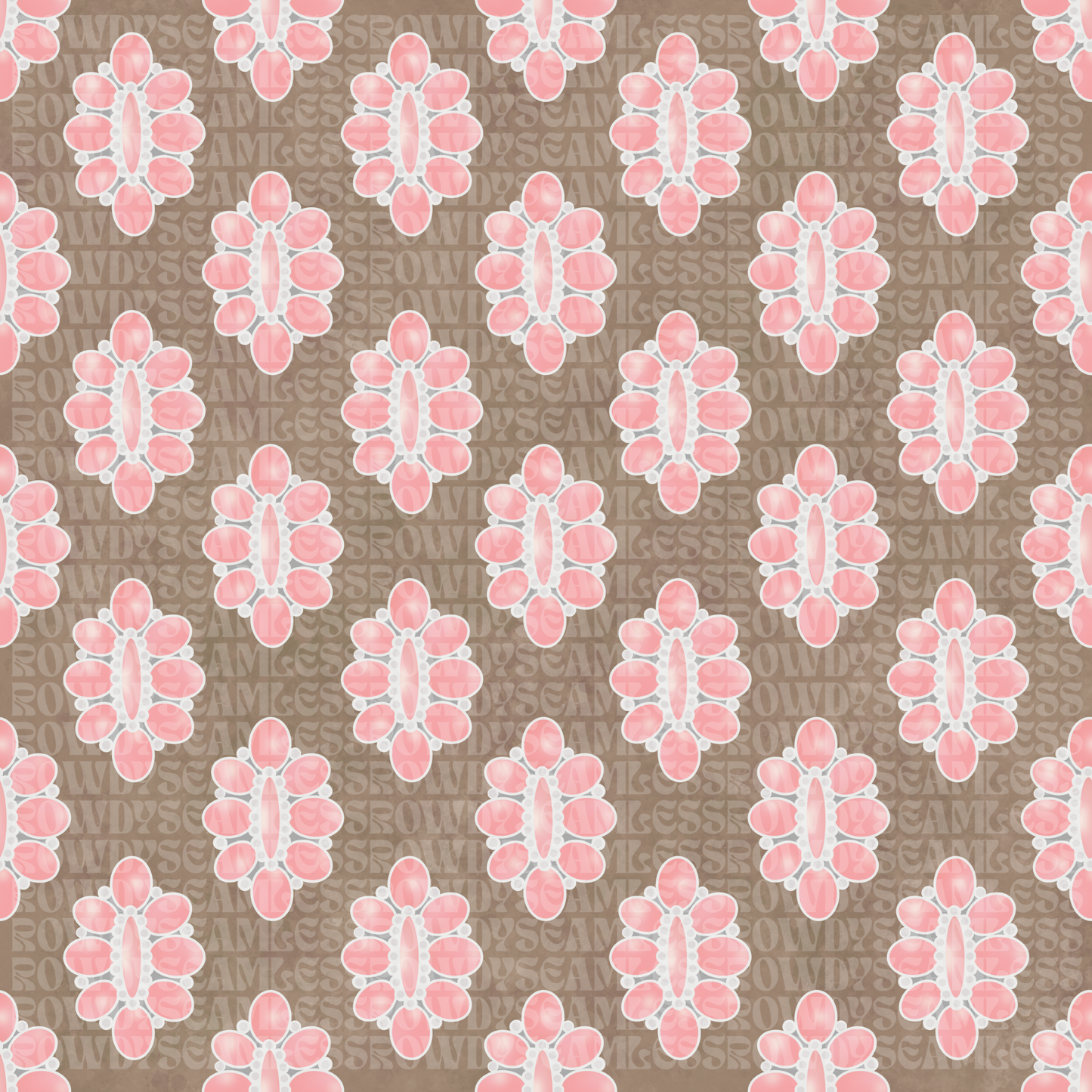 Pink Turquoise Concho - Seamless