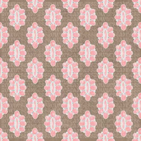 Pink Turquoise Concho - Seamless